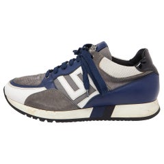 Versace Multicolor Leather and Suede Medusa Low Top Sneakers Size 42