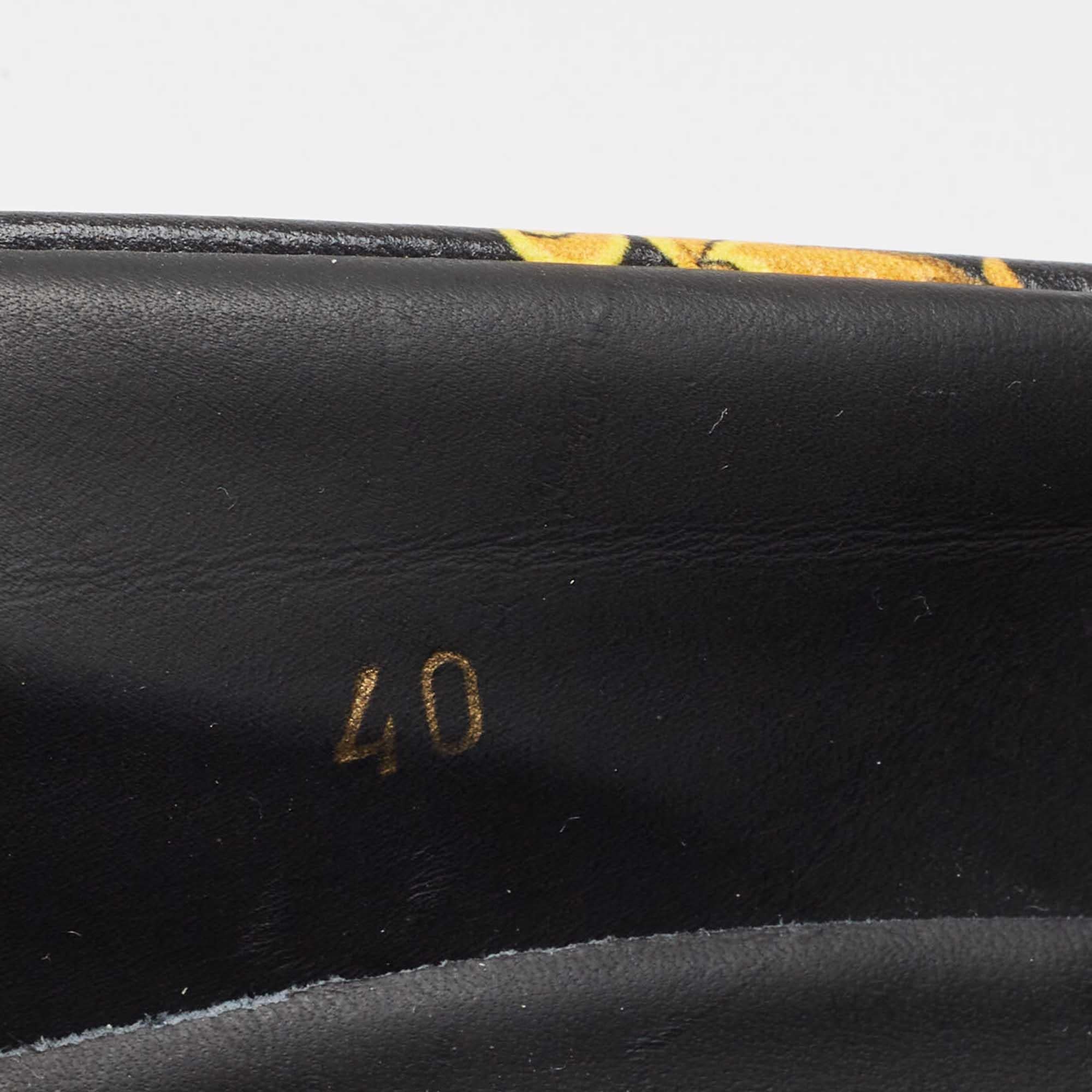 Versace Multicolor Leather Medusa Slip On Sneakers Size 40 3