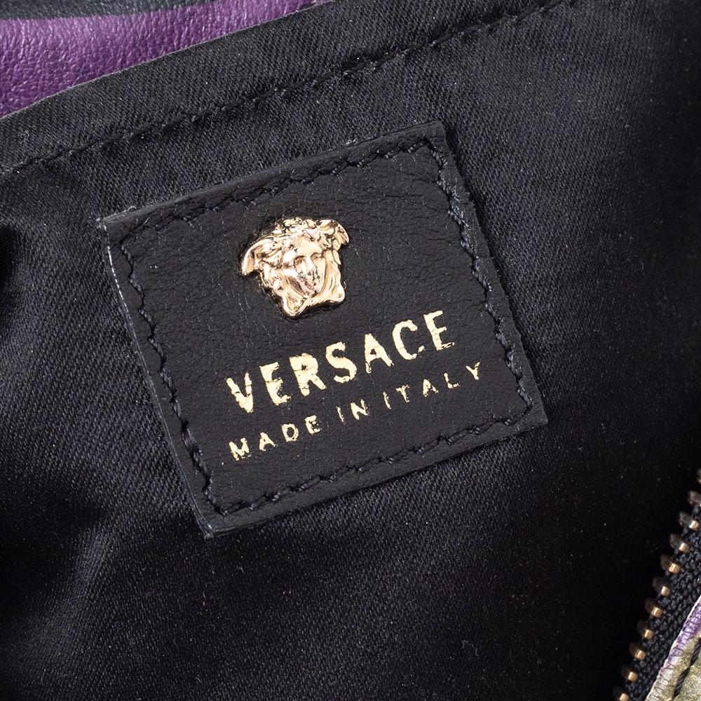 Women's Versace Multicolor Leather Palazzo Medusa Camera Crossbody Bag