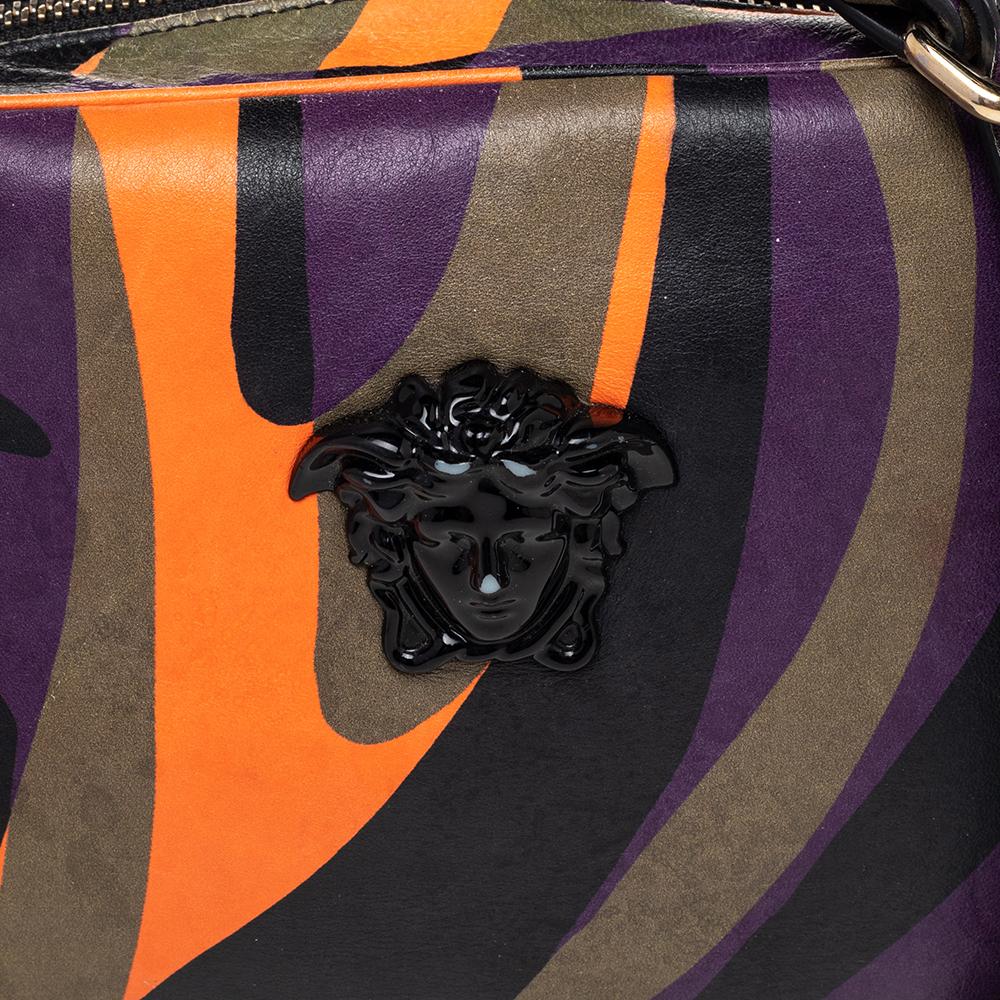 Versace Multicolor Leather Palazzo Medusa Camera Crossbody Bag 2