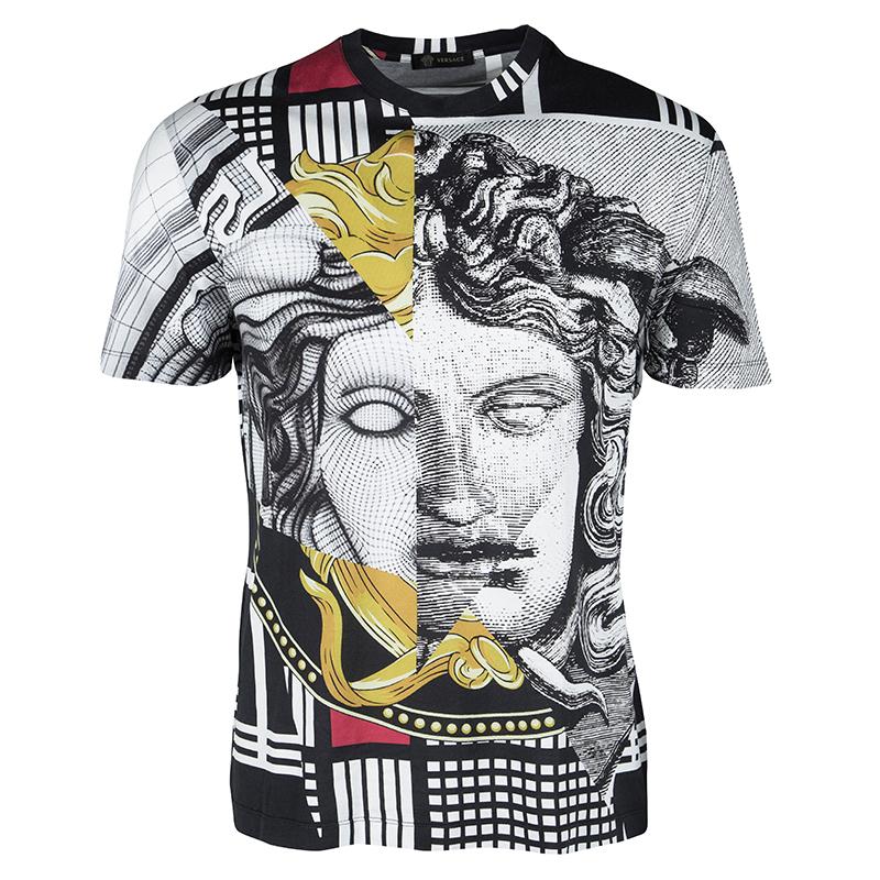 Versace Multicolor Medusa Print T-Shirt XL at 1stDibs | t shirt versace  multicolore