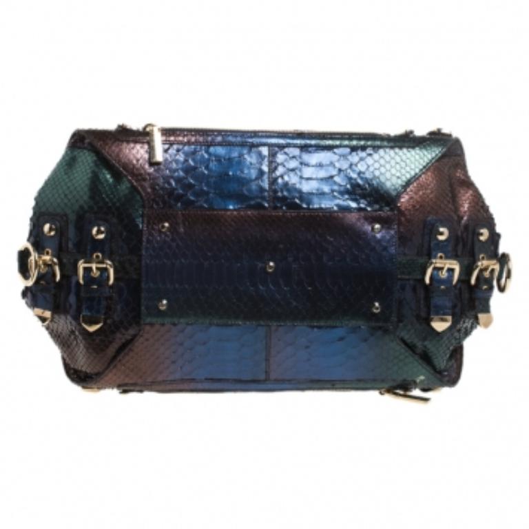 Versace Multicolor Ombre Python Canyon Tasche Damen im Angebot