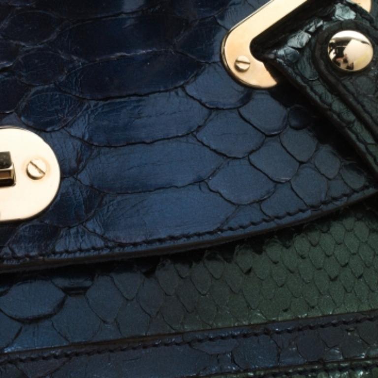 Versace Multicolor Ombre Python Canyon Tasche im Angebot 2