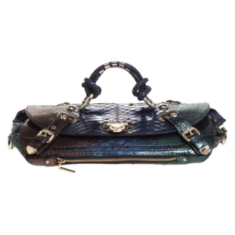 Versace Multicolor Ombre Python Canyon Bag
