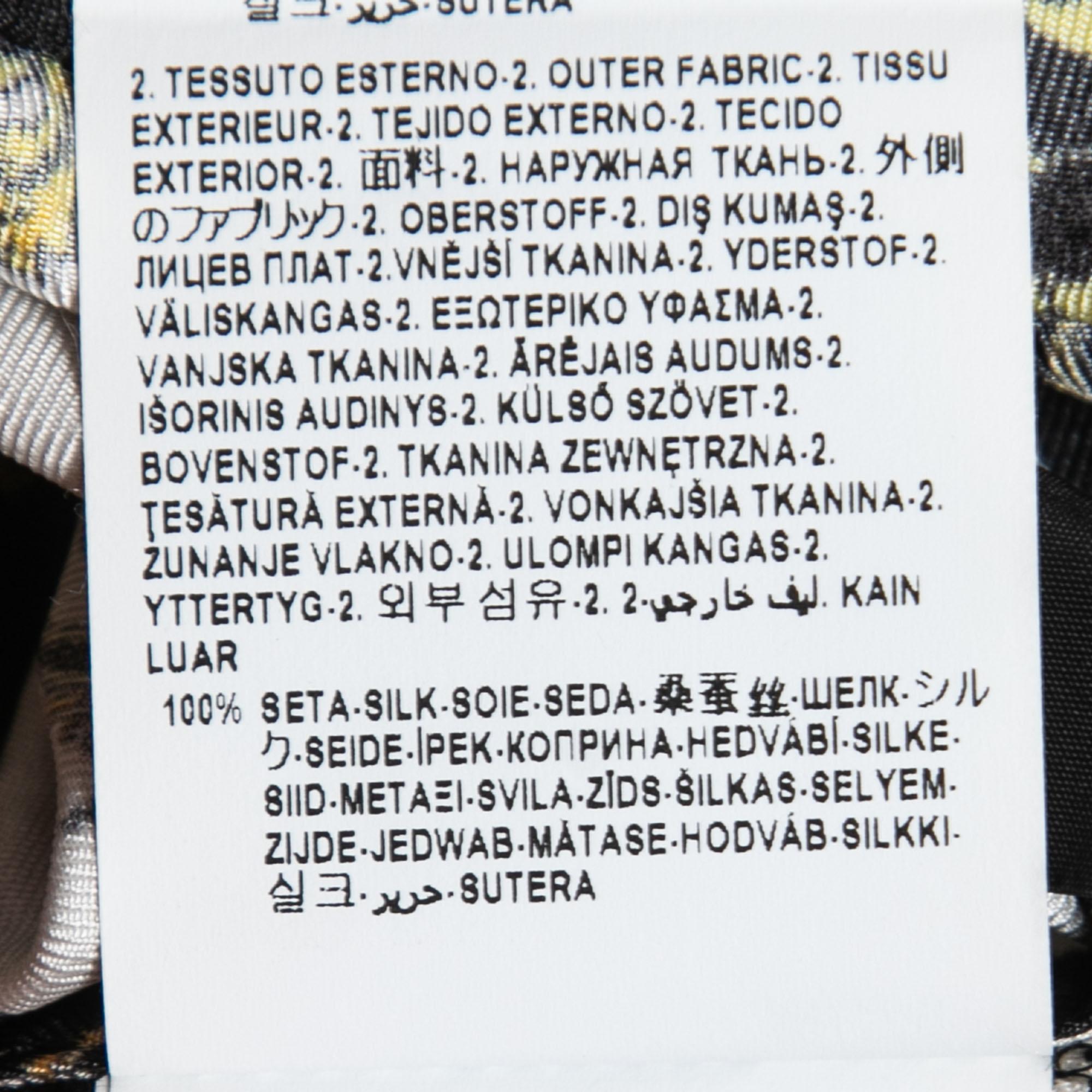 Women's Versace Multicolor Printed Silk Short Shirt Dress XS