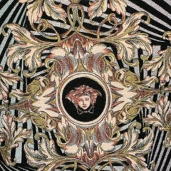 Versace Multicolor Printed Wool & Silk Knit Sweater M
