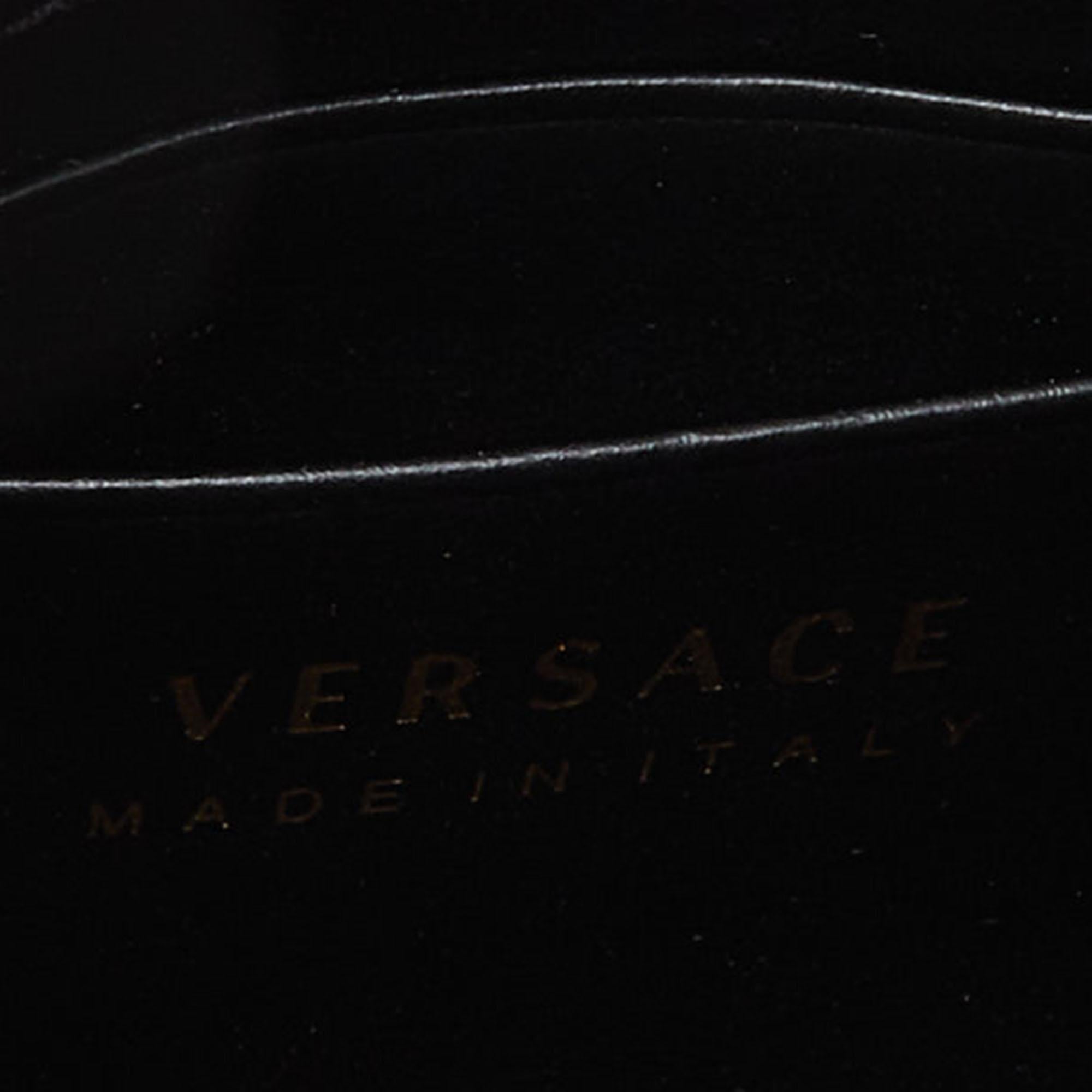 Pochette de téléphone Versace multicolore effet peau de serpent en nylon et cuir en vente 5