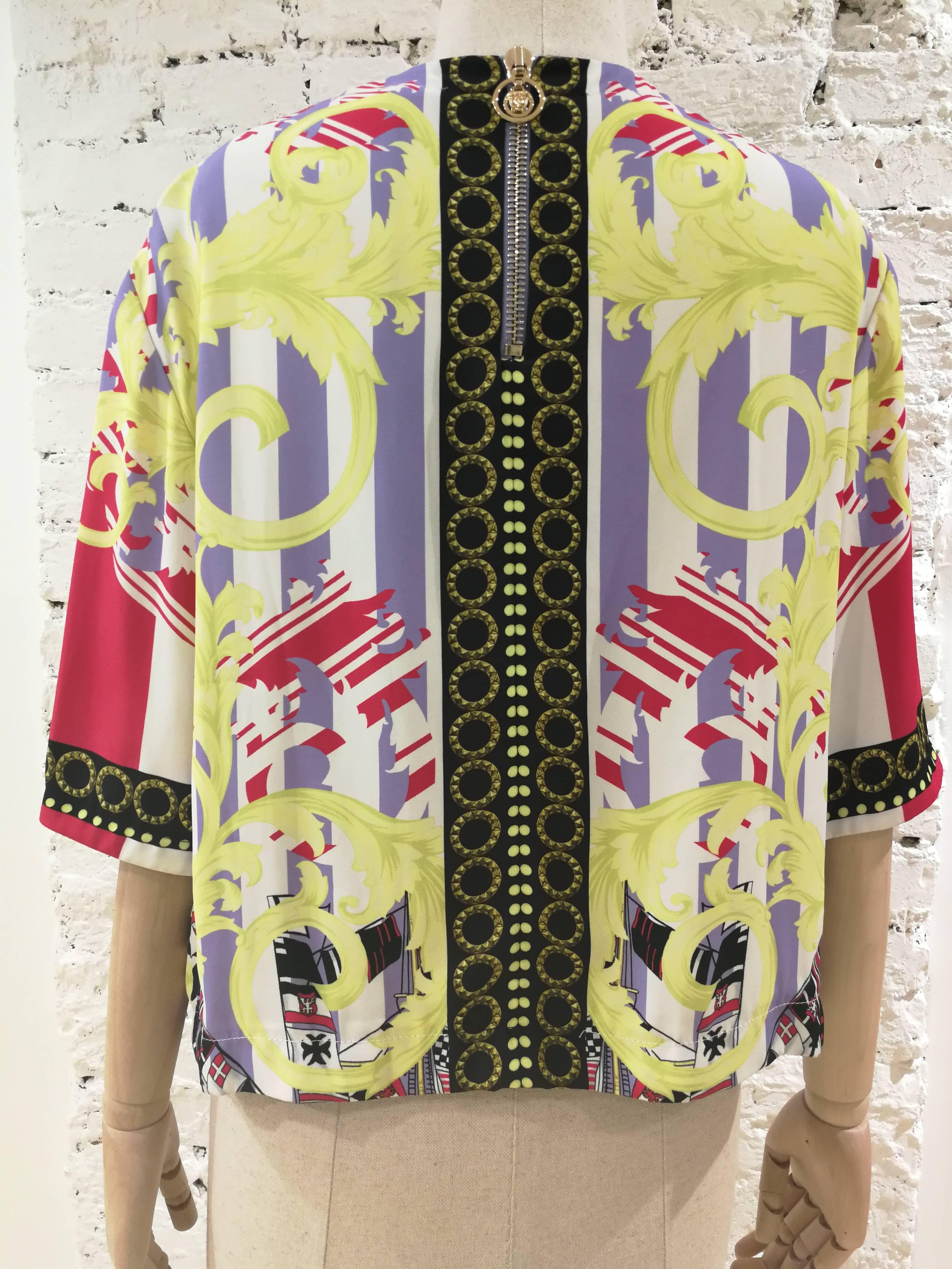 Versace multicoloured Blouse  For Sale 4