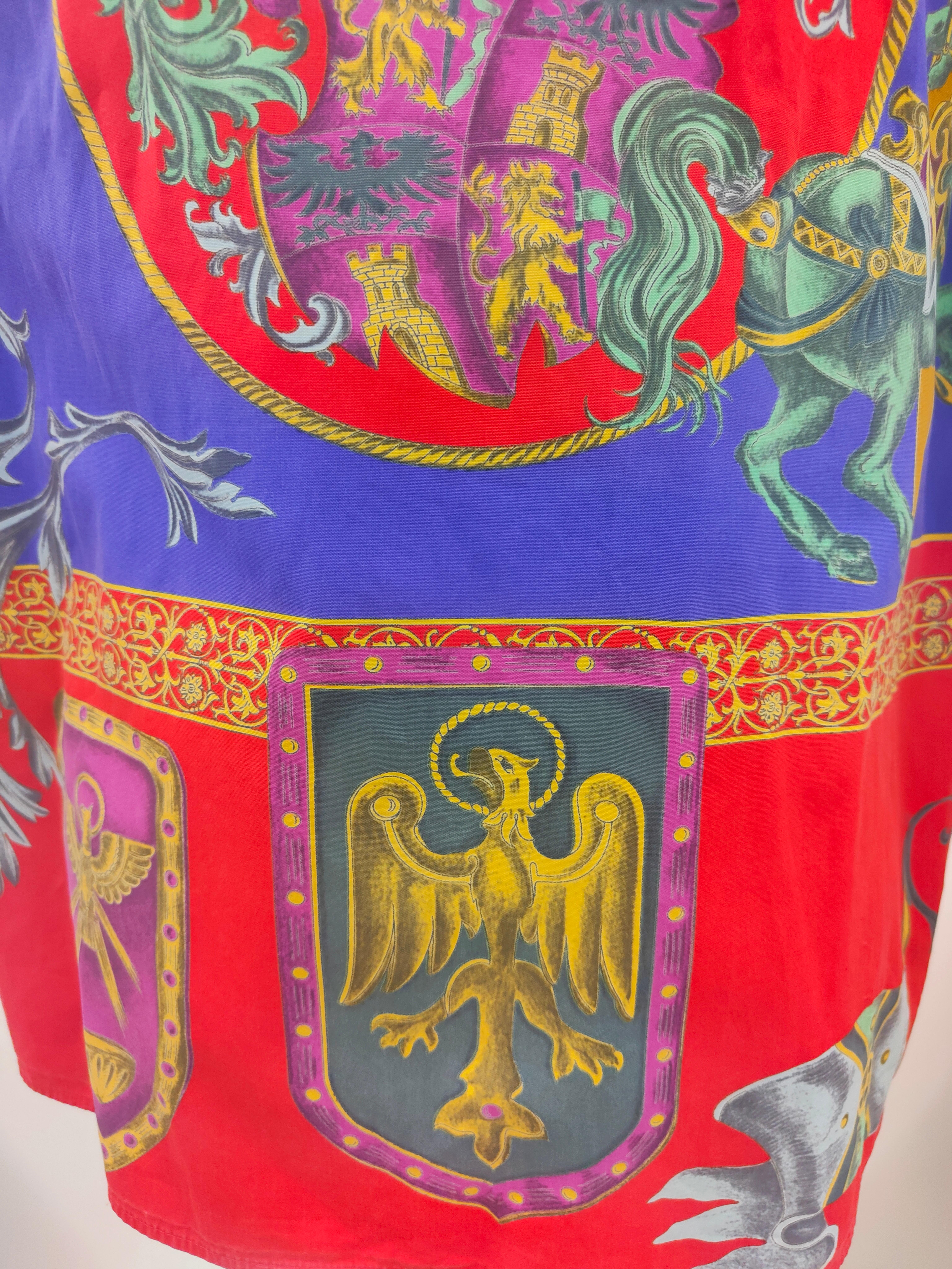 Chemise en coton multicolore Versace Excellent état - En vente à Capri, IT