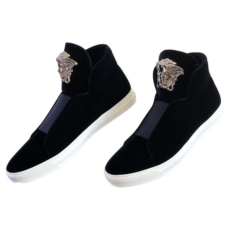LOUIS VUITTON A/W 2010 Meteor Navy Blue Ostrich Leather High Top Sneakers  at 1stDibs