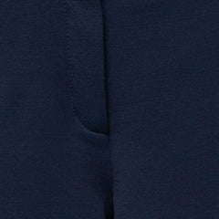 Versace Navy Blue Stretch Contrast Piping Detail Leggings S