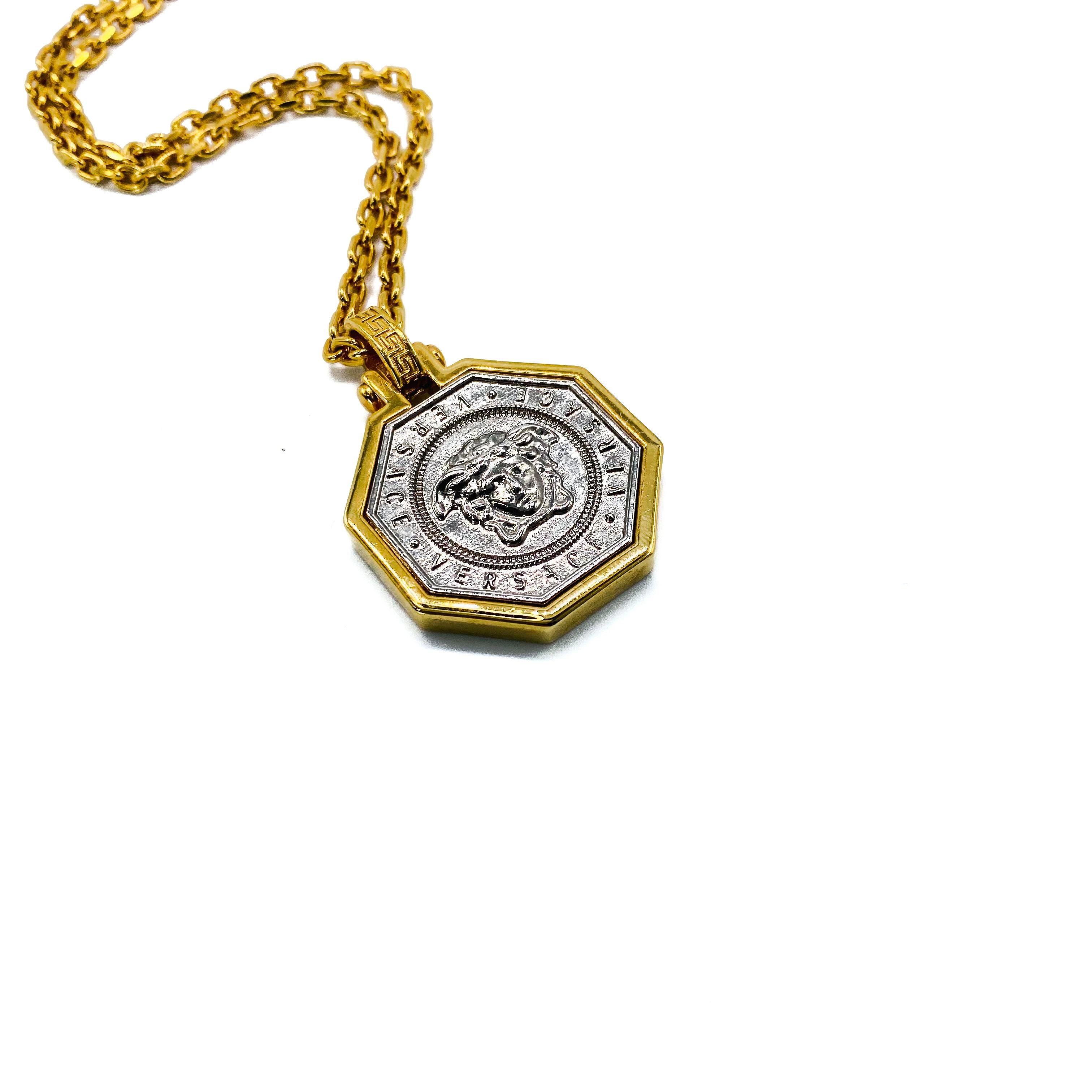 versace gold pendant