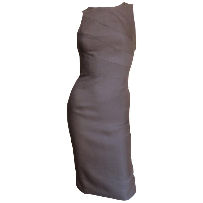 Versace New Bodycon Spiral Seam Dress For Sale