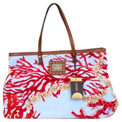 Versace Neue Koralle Ozean Strand-Tragetasche