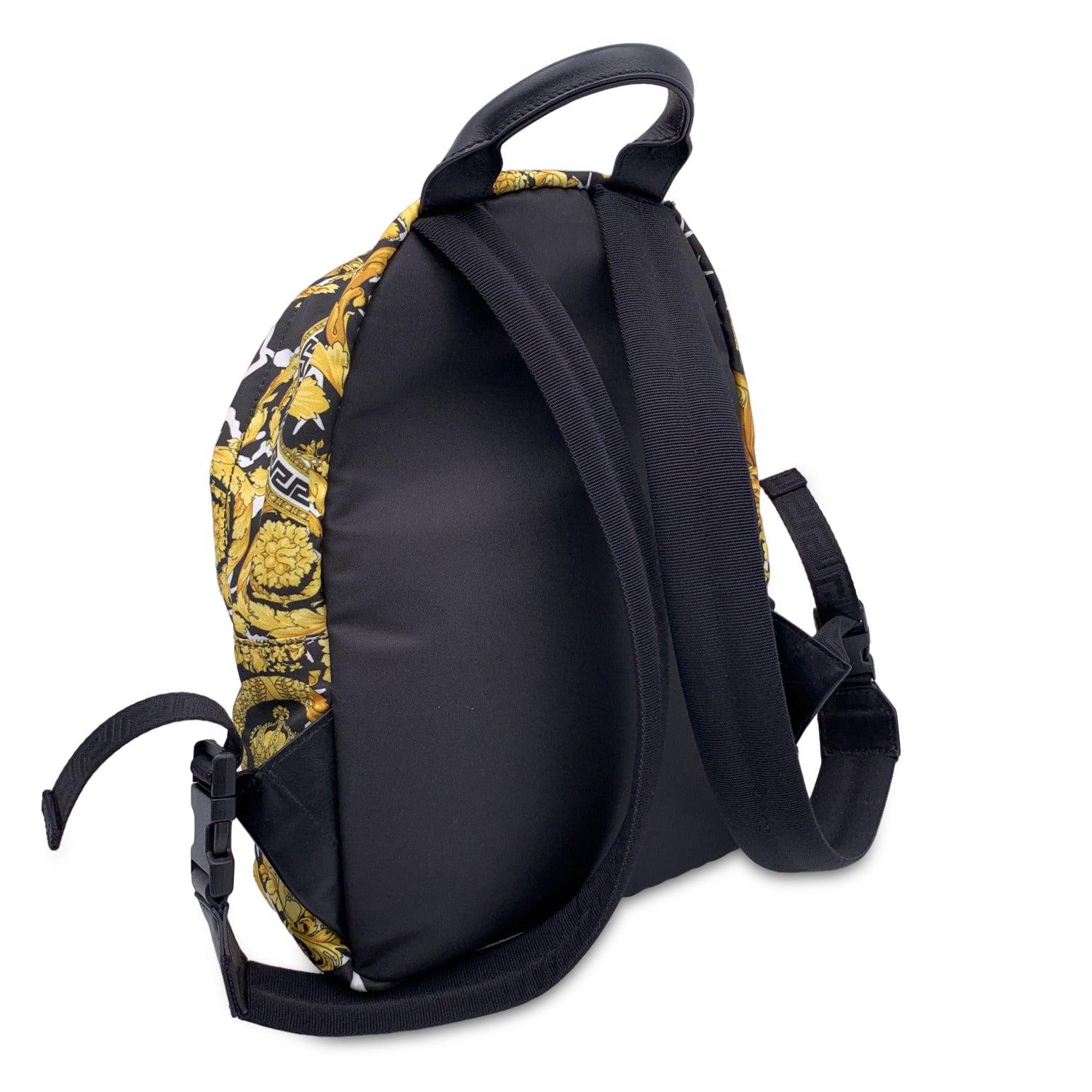 Versace Nylon Baroque Medusa Small Backpack Shoulder Bag For Sale 1