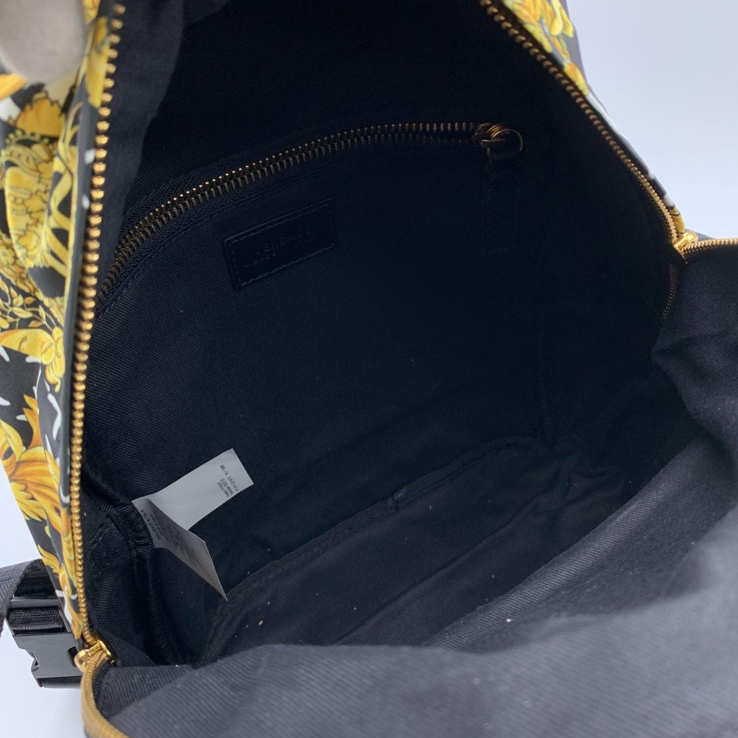 Versace Nylon Baroque Medusa Small Backpack Shoulder Bag For Sale 2