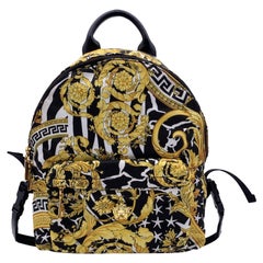 Versace Nylon Baroque Medusa Small Backpack Shoulder Bag