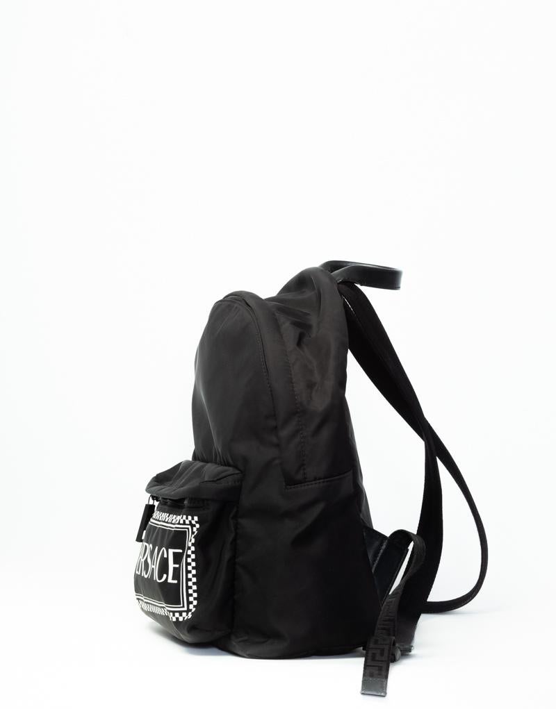 black versace backpack