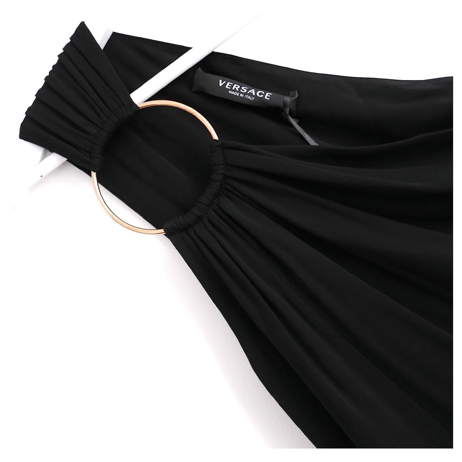 Versace One-Shoulder-Kleid mit Bügelverzierung im Zustand „Neu“ im Angebot in London, GB