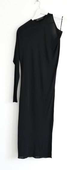 Versace One Sleeve Draped Dress
