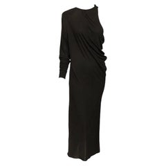 Versace One Sleeve Draped Dress
