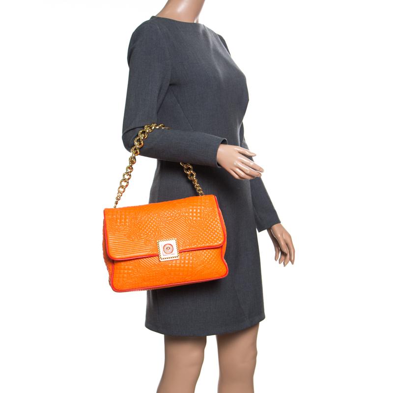 versace orange bag