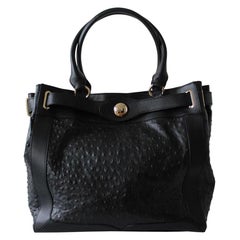 Versace Ostrich Print Bag