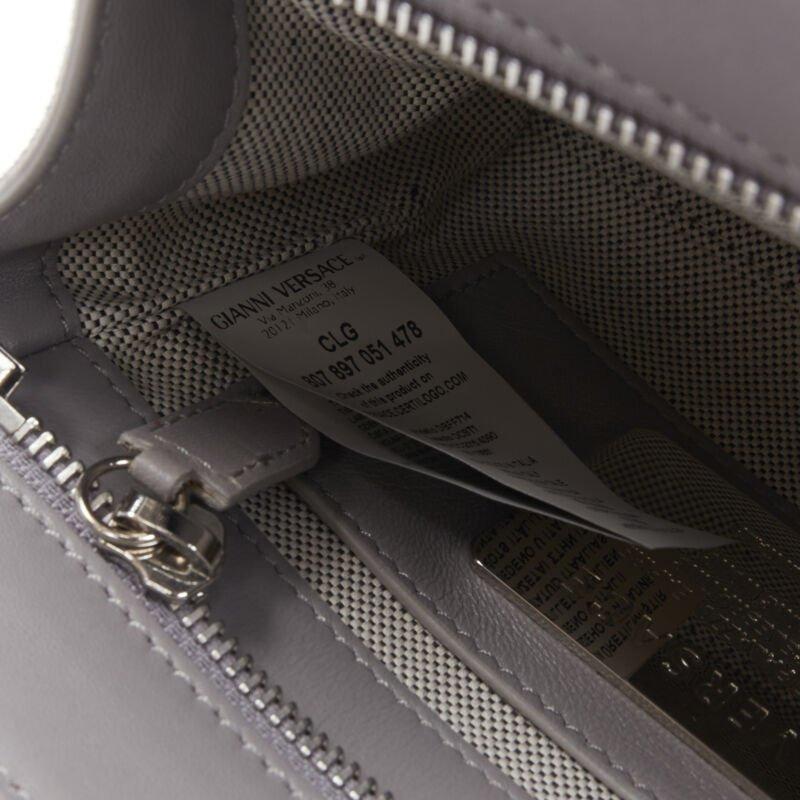 VERSACE Palazzo Empire Mini Limited Edition grey crystal crossbody bag For Sale 5