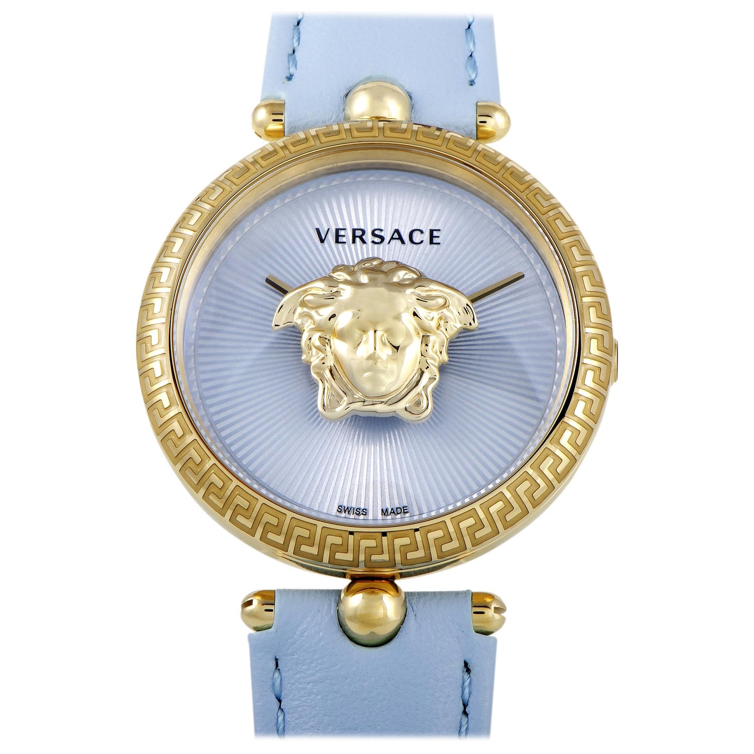 Versace Medusa Stud Icon Quartz Pink Leather Watch VERF00518 For Sale at  1stDibs