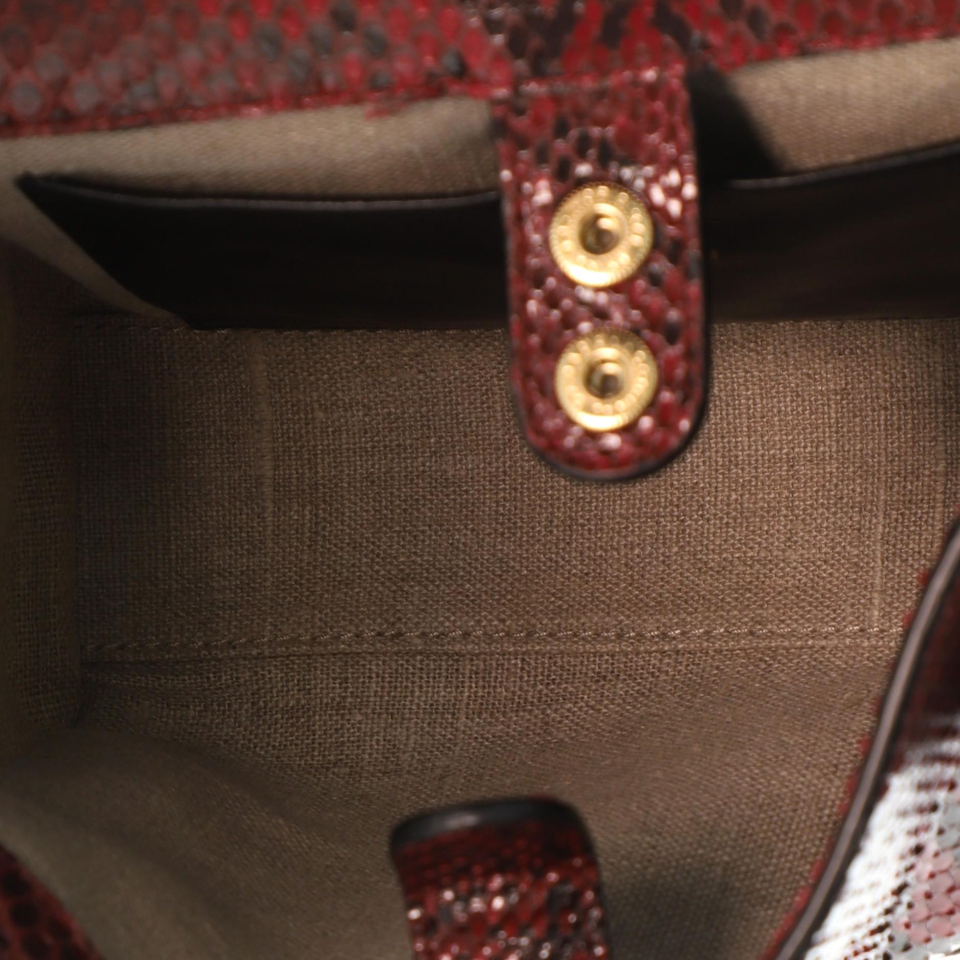 Versace Palazzo Empire Shoulder Bag Python Mini In Good Condition In NY, NY