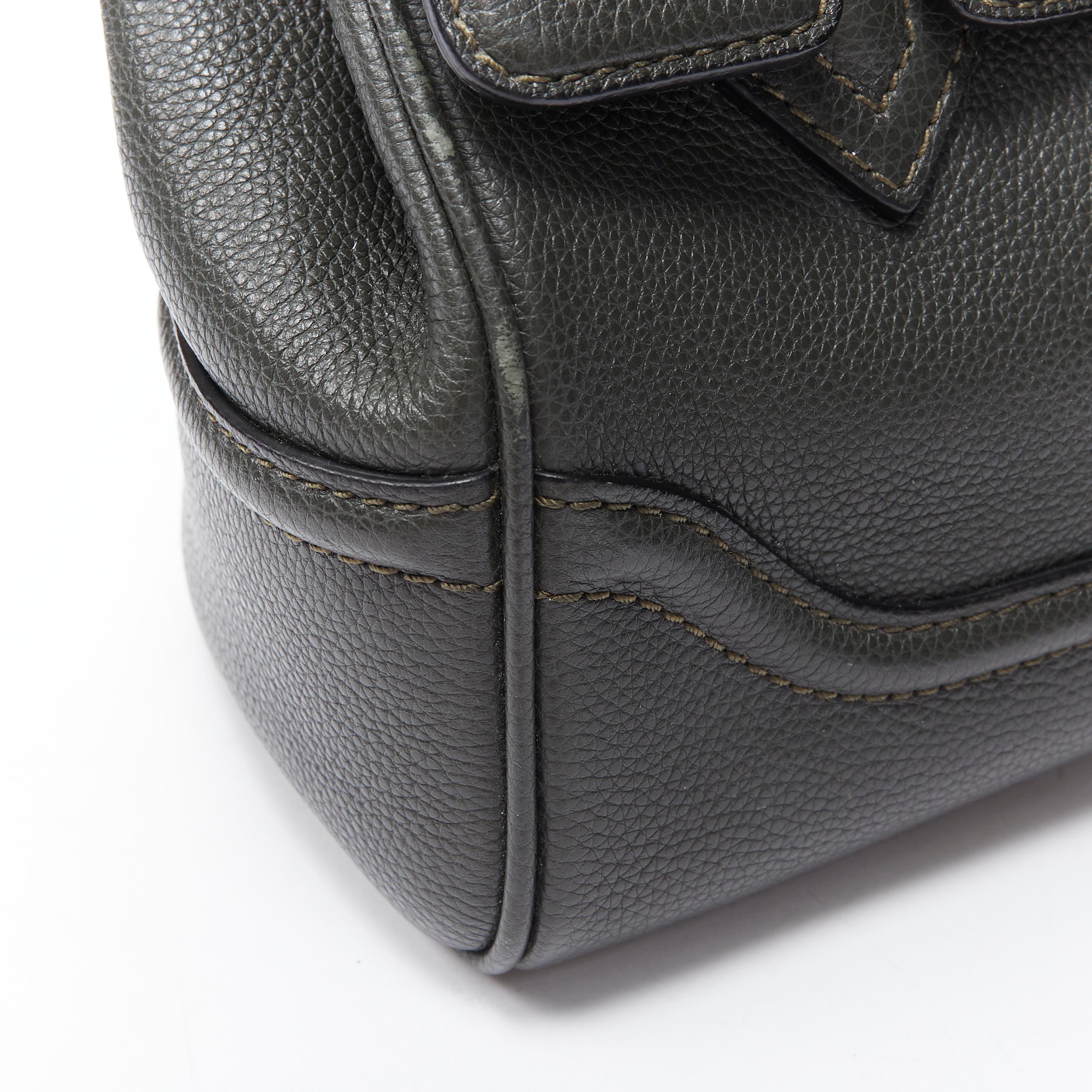 VERSACE Palazzo Empire Small charcoal green black Medusa crossbody satchel bag For Sale 2