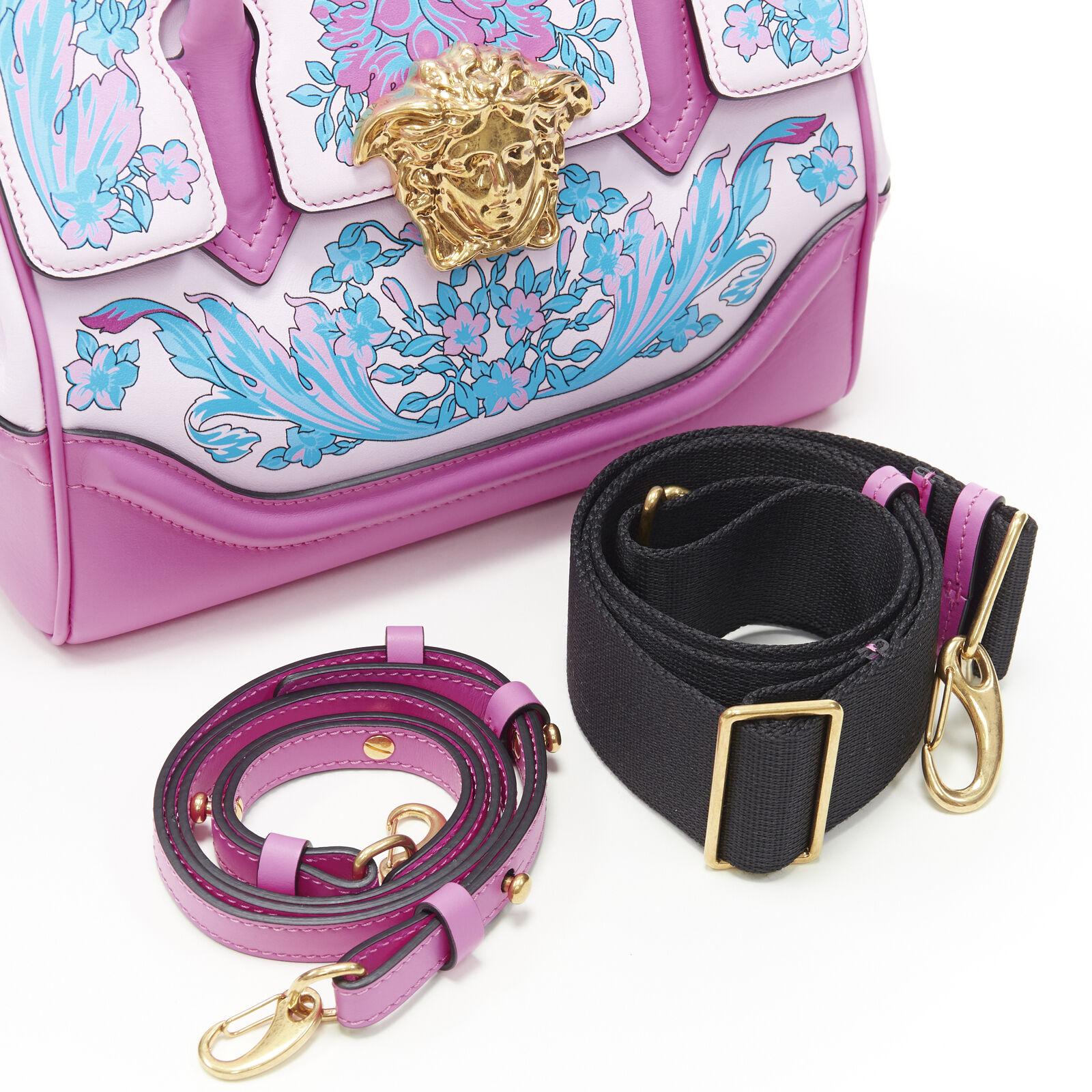 VERSACE Palazzo Empire Kleine Technicolor Barock rosa Medusa Tragetasche 2
