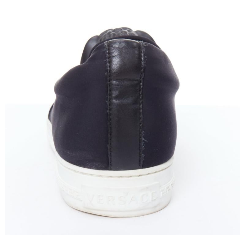 VERSACE Palazzo Medusa black metal scuba skate sneakers EU43 4
