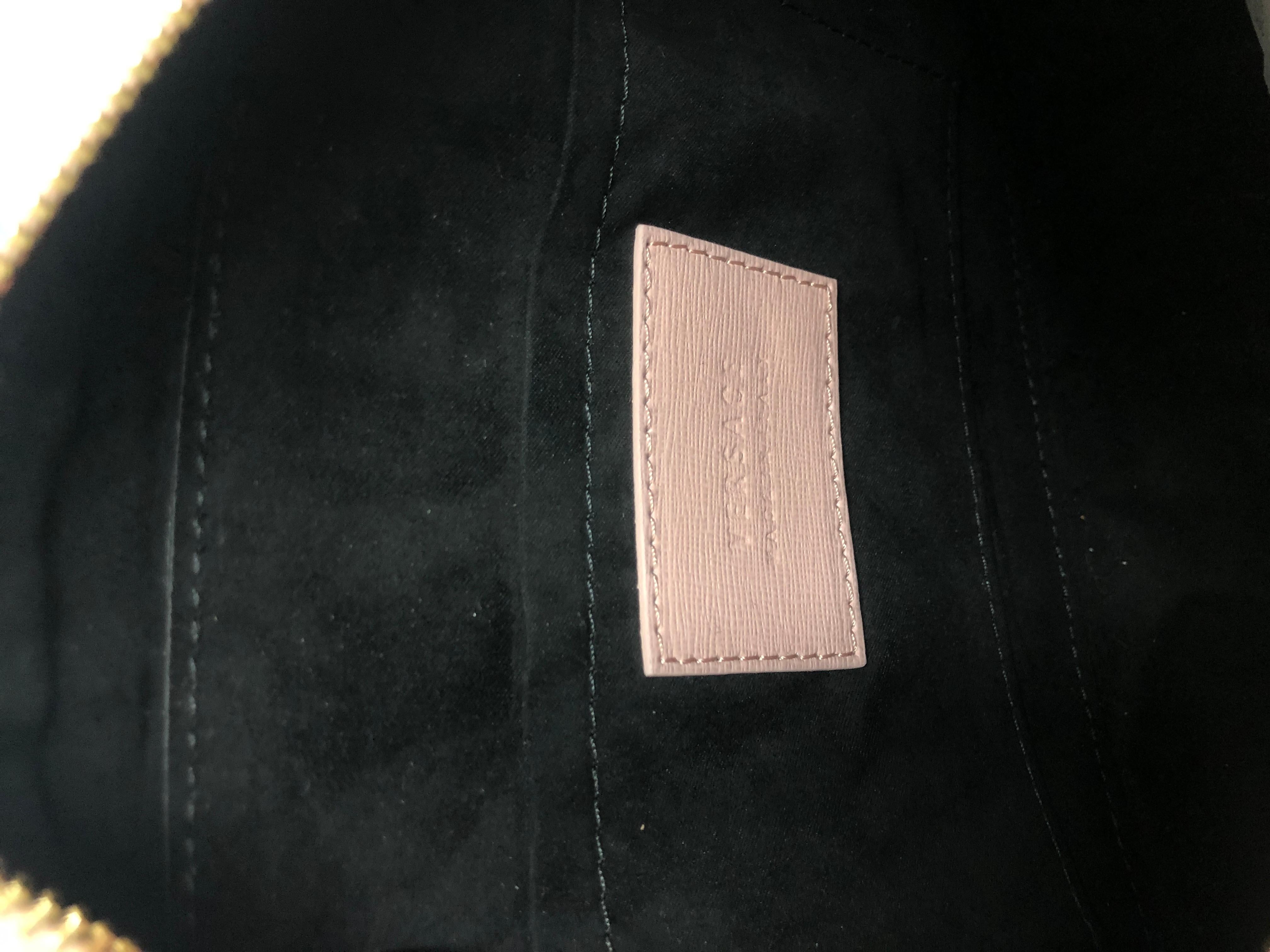 VERSACE Palazzo Medusa head blush pink saffiano leather crossbody camera bag 2