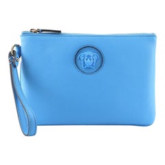 Versace Palazzo Medusa Wristlet Pouch Leather Small