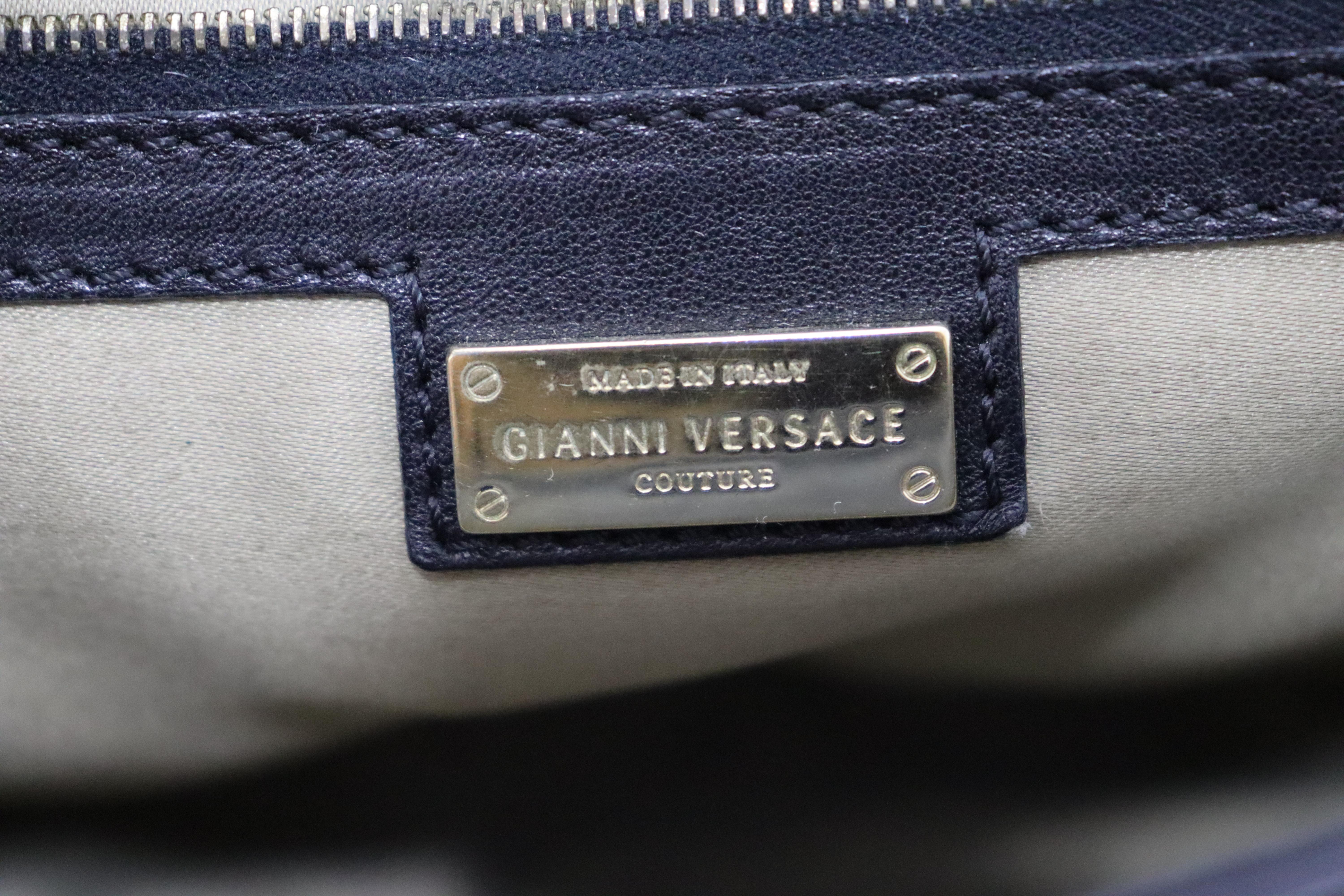 Versace Patent Leather Shoulder Handbag 2