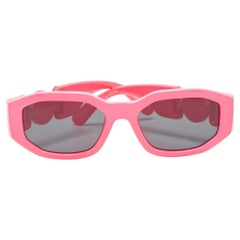 Versace Pink/Black MOD 4361 Medusa Biggie Rectangular Sunglasses