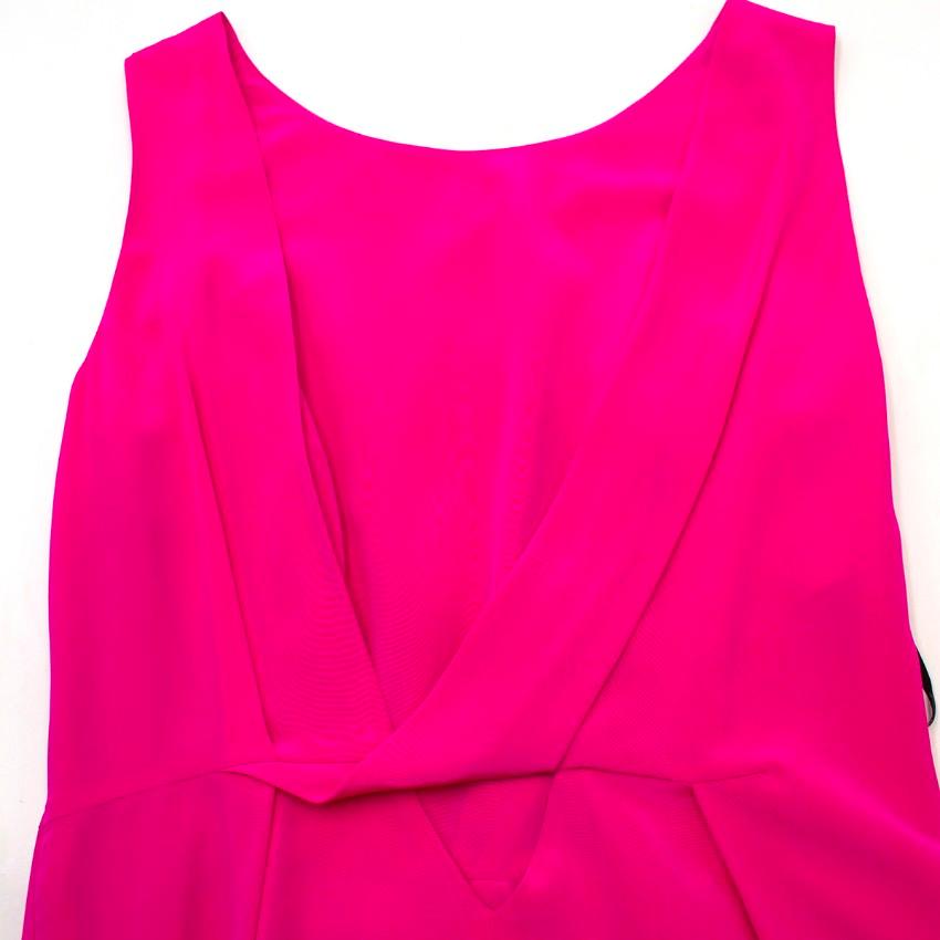 Women's Versace Pink Gathered Mini Dress - Size US 6 For Sale