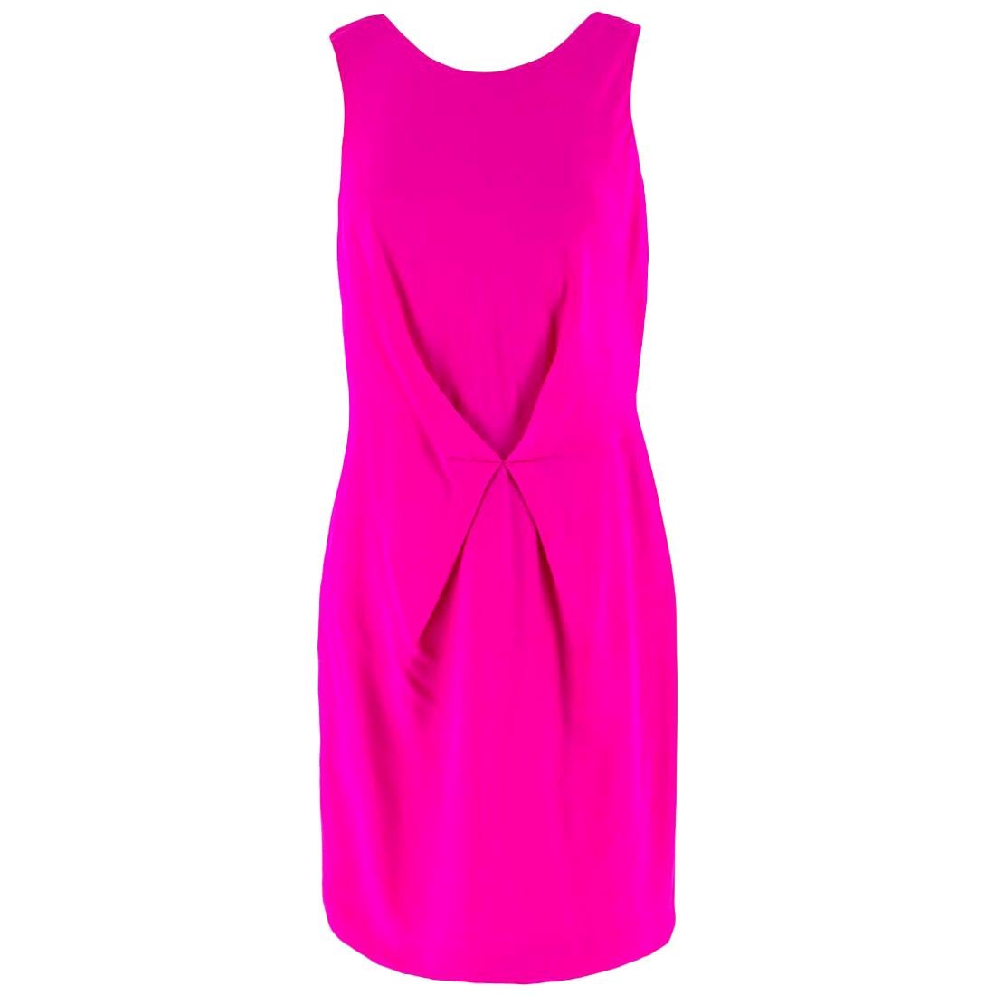 Versace Pink Gathered Mini Dress - Size US 6 For Sale