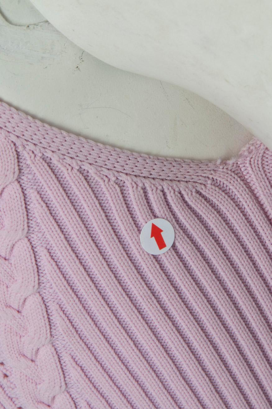 Versace Pink Knit Crop Top Size XS For Sale 1