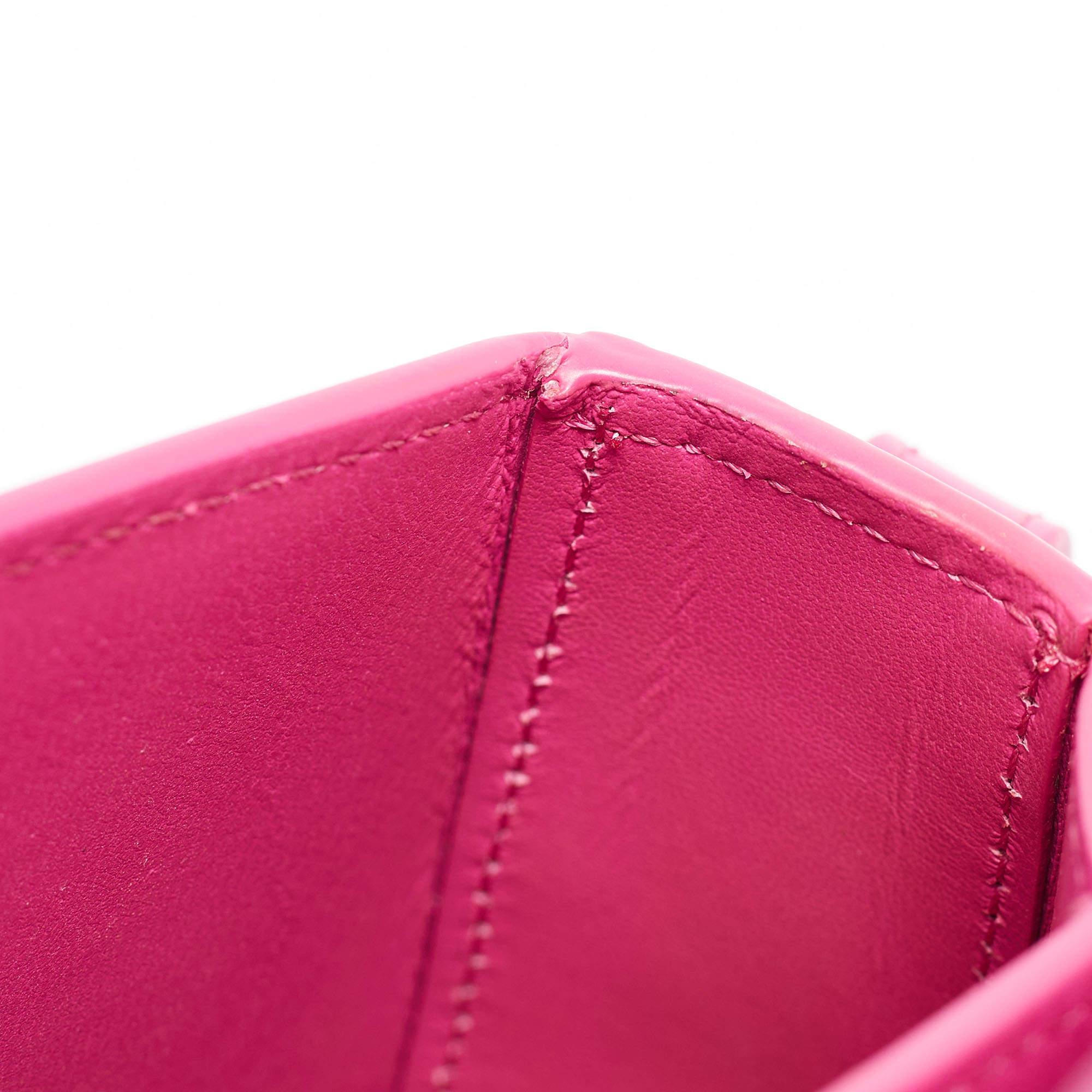 Versace Pink Leather Greca Shoulder Bag For Sale 11