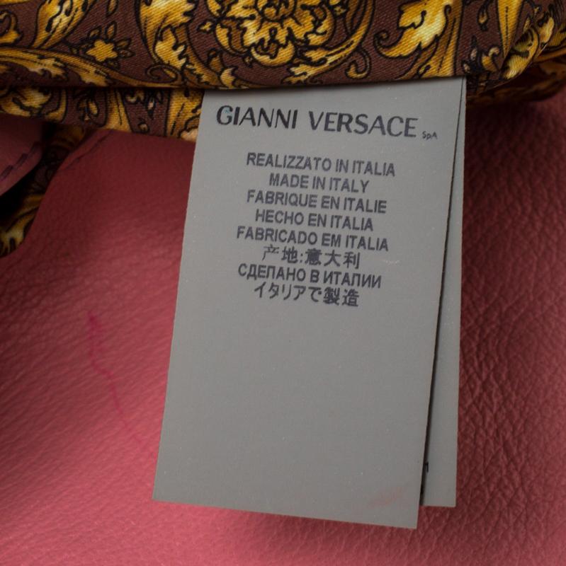 Versace Pink Leather Talia Vanitas Shoulder Bag 1