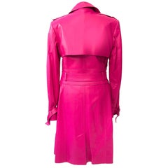 Versace Pink Medusa Leather Trench 2011
