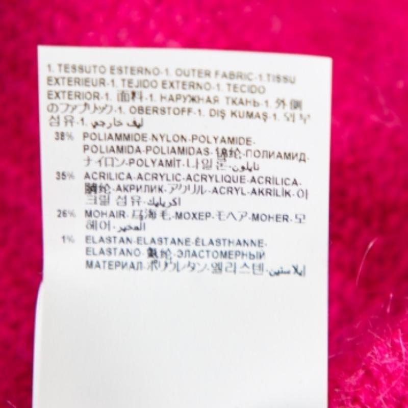Versace Pink Mohair High Neck Sleeveless Tank Top M For Sale 2