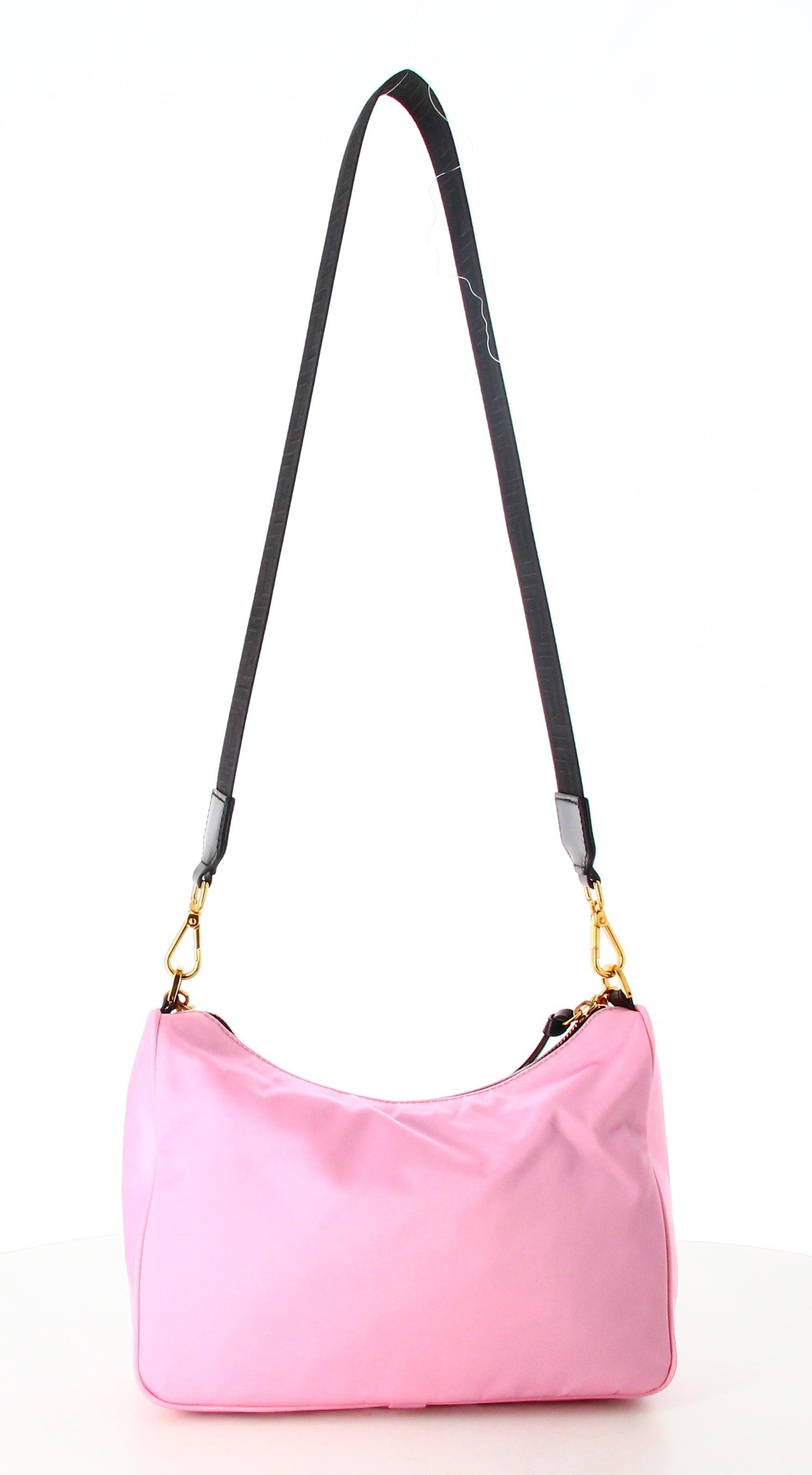 Versace Pink Nylon Shoulder Bag 2
