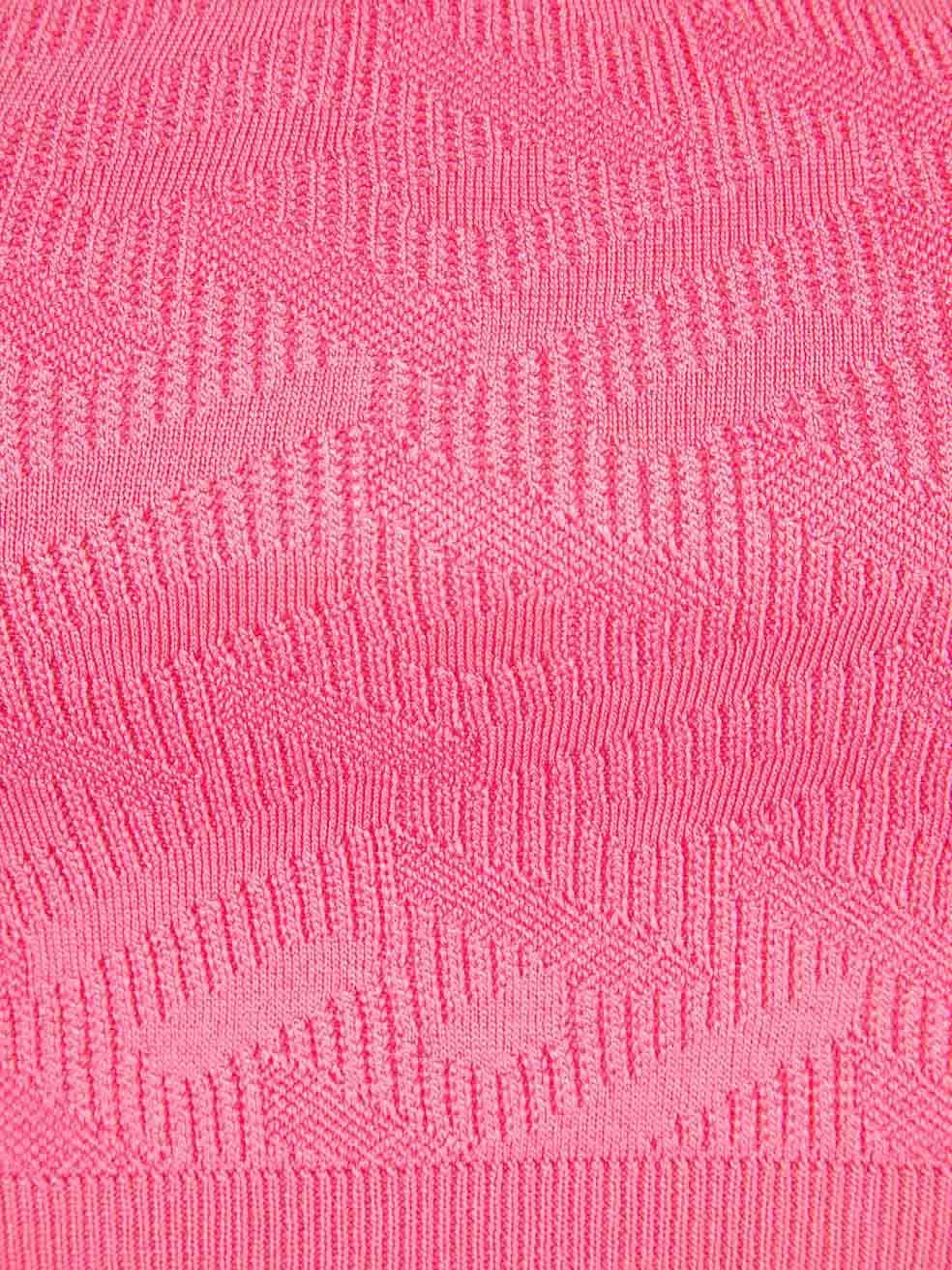 Versace Pink Paradise Medusa 95' Knit Crop Top Size XS For Sale 1