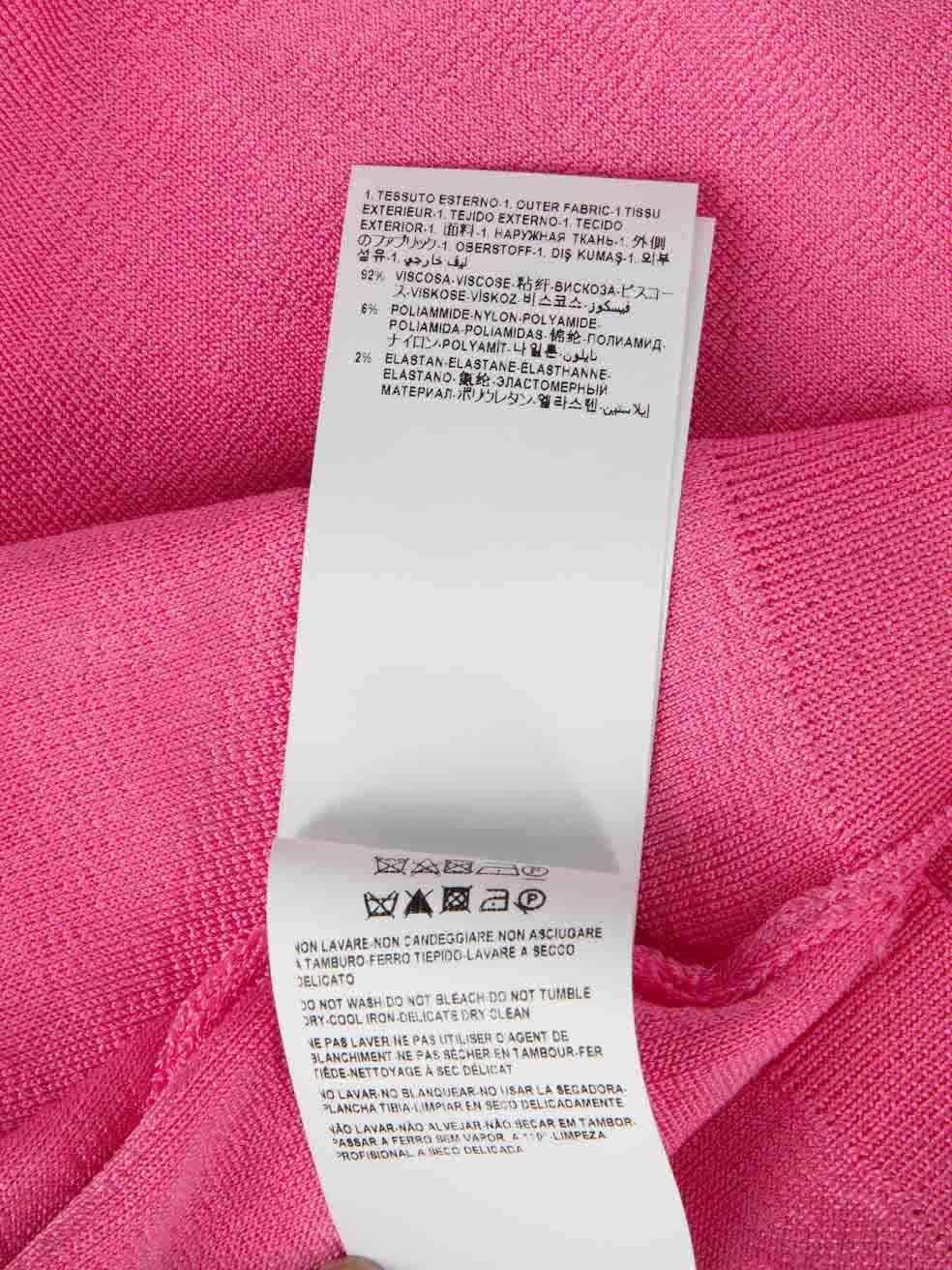 Versace Pink Paradise Medusa 95' Knit Crop Top Size XS For Sale 2