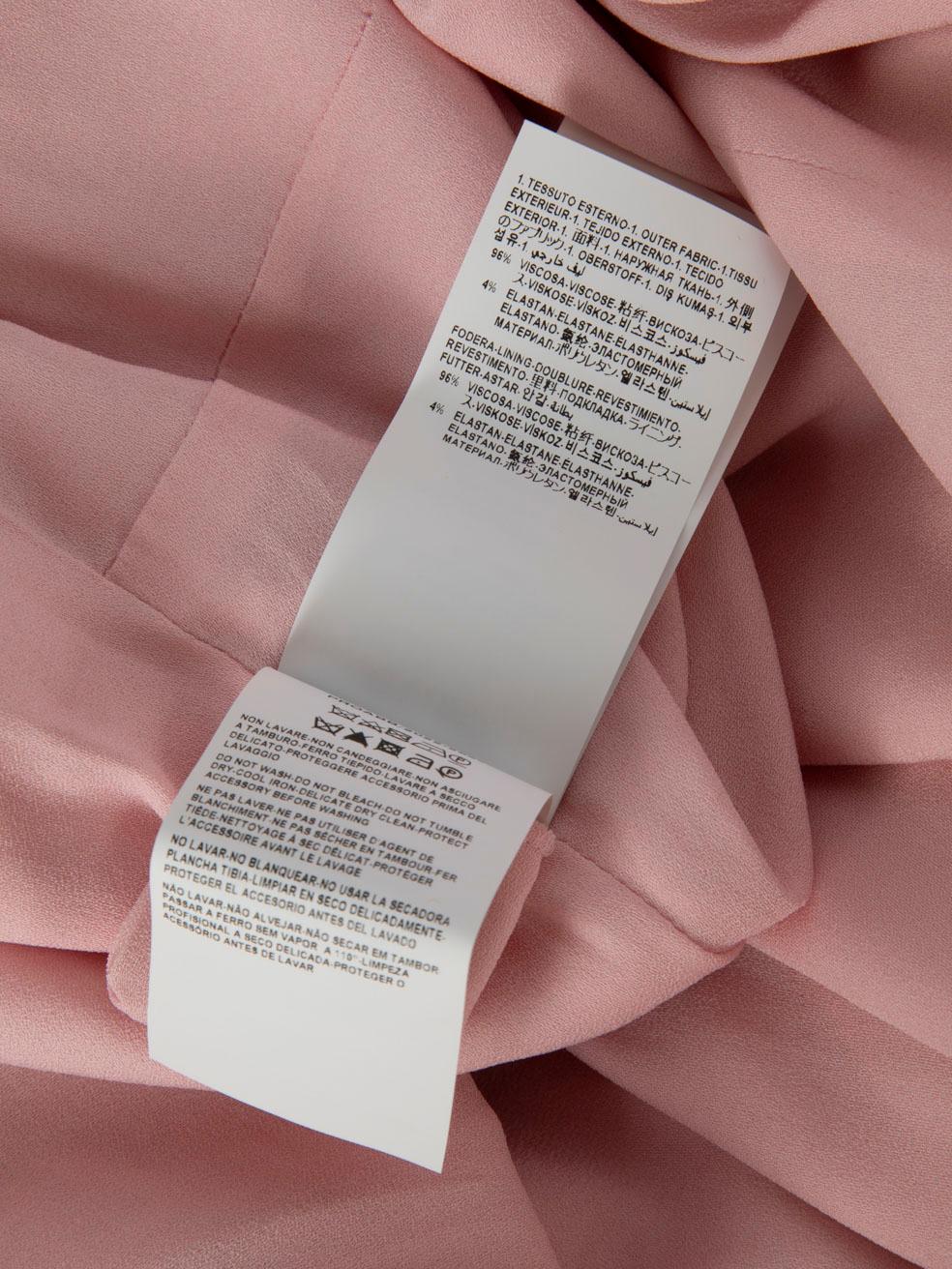 Versace Mini Vestido Rosa Acanalado con Cinturón Talla XS en venta 5