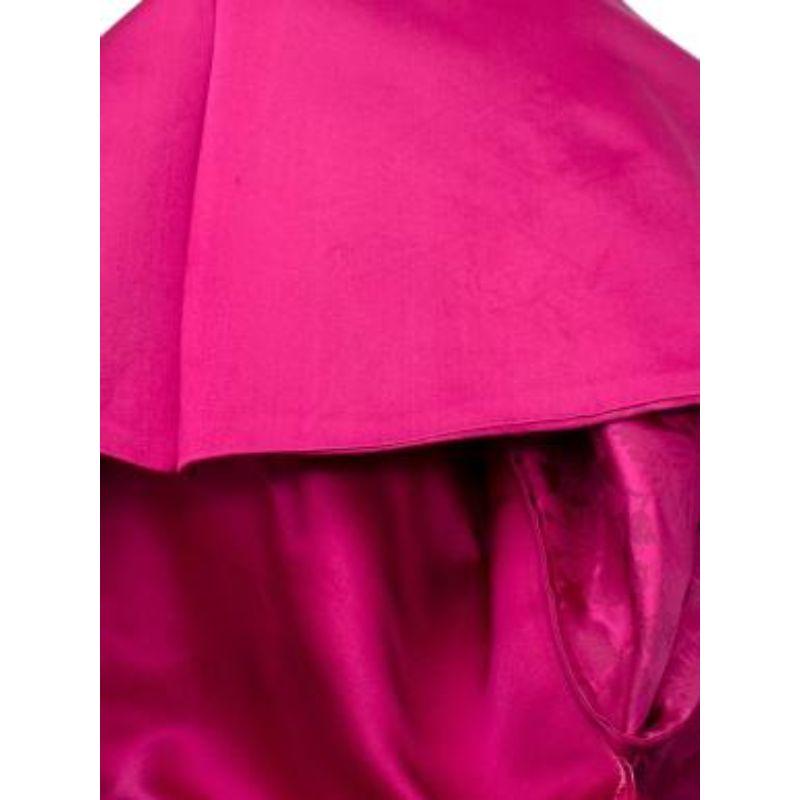 Versace Pink Silk Vintage Strapless Dress For Sale 5
