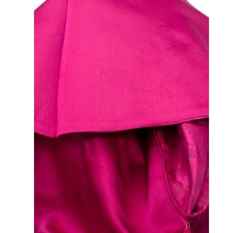 Versace Pink Silk Vintage Strapless Dress For Sale 2